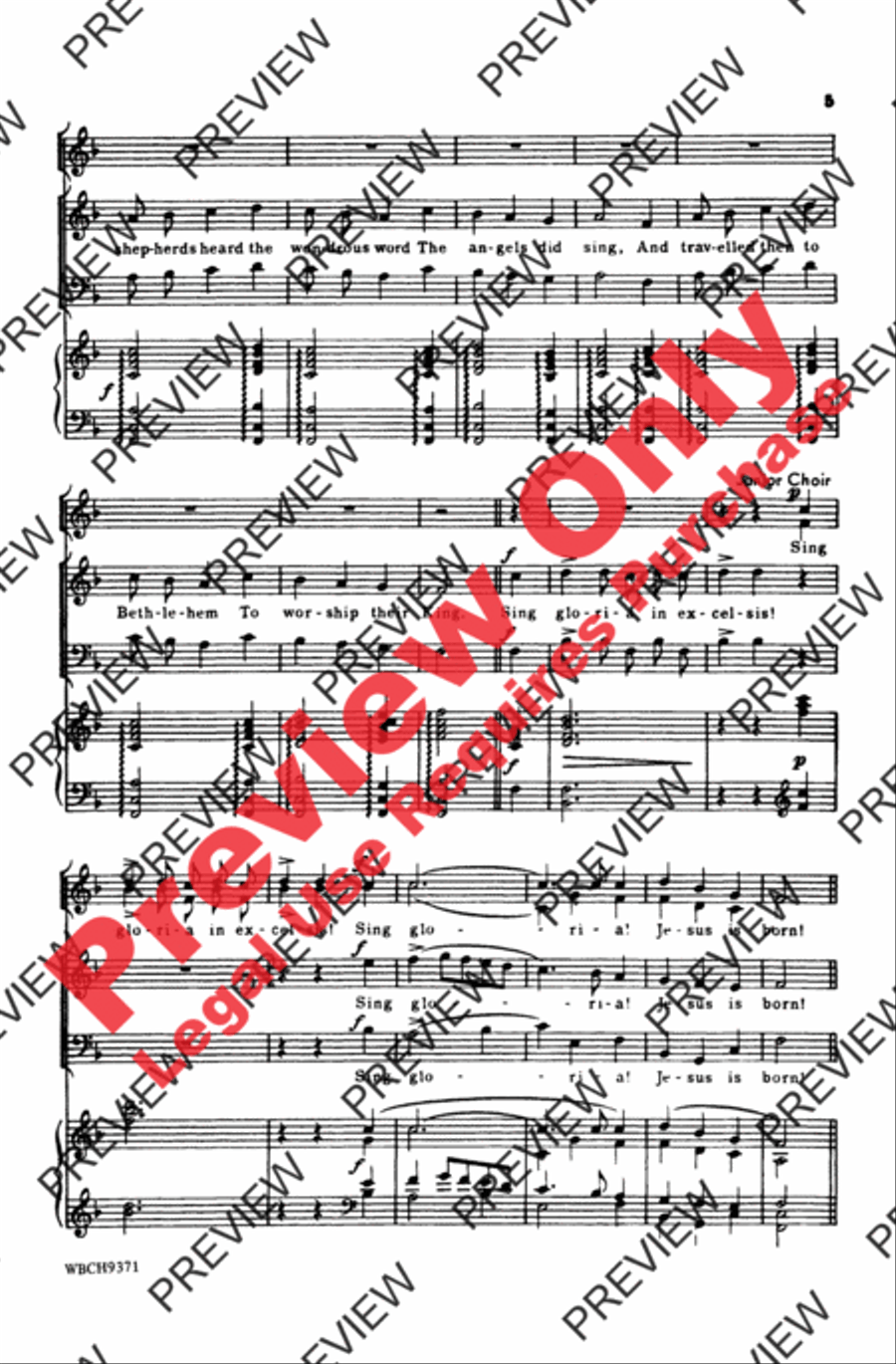 Sing Gloria 4-Part scores gallery preview page 5