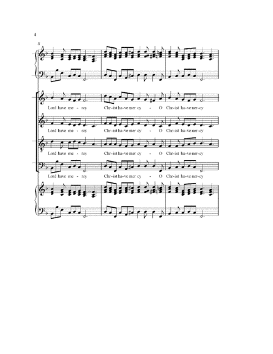 LORD HAVE MERCY 4-Part scores gallery preview page 4