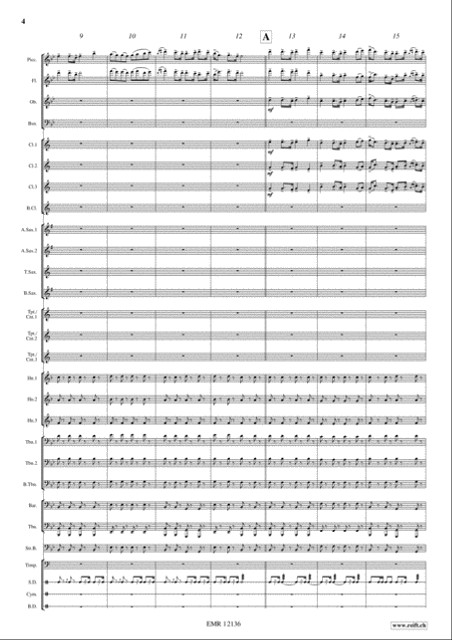 Robert The Bruce's March Concert Band scores gallery preview page 5