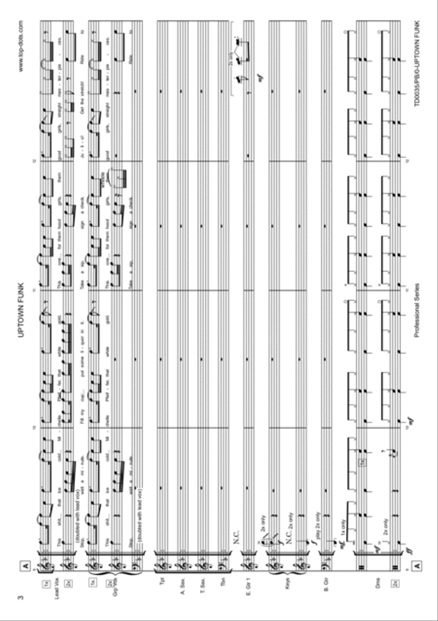 Uptown Funk Voice scores gallery preview page 5