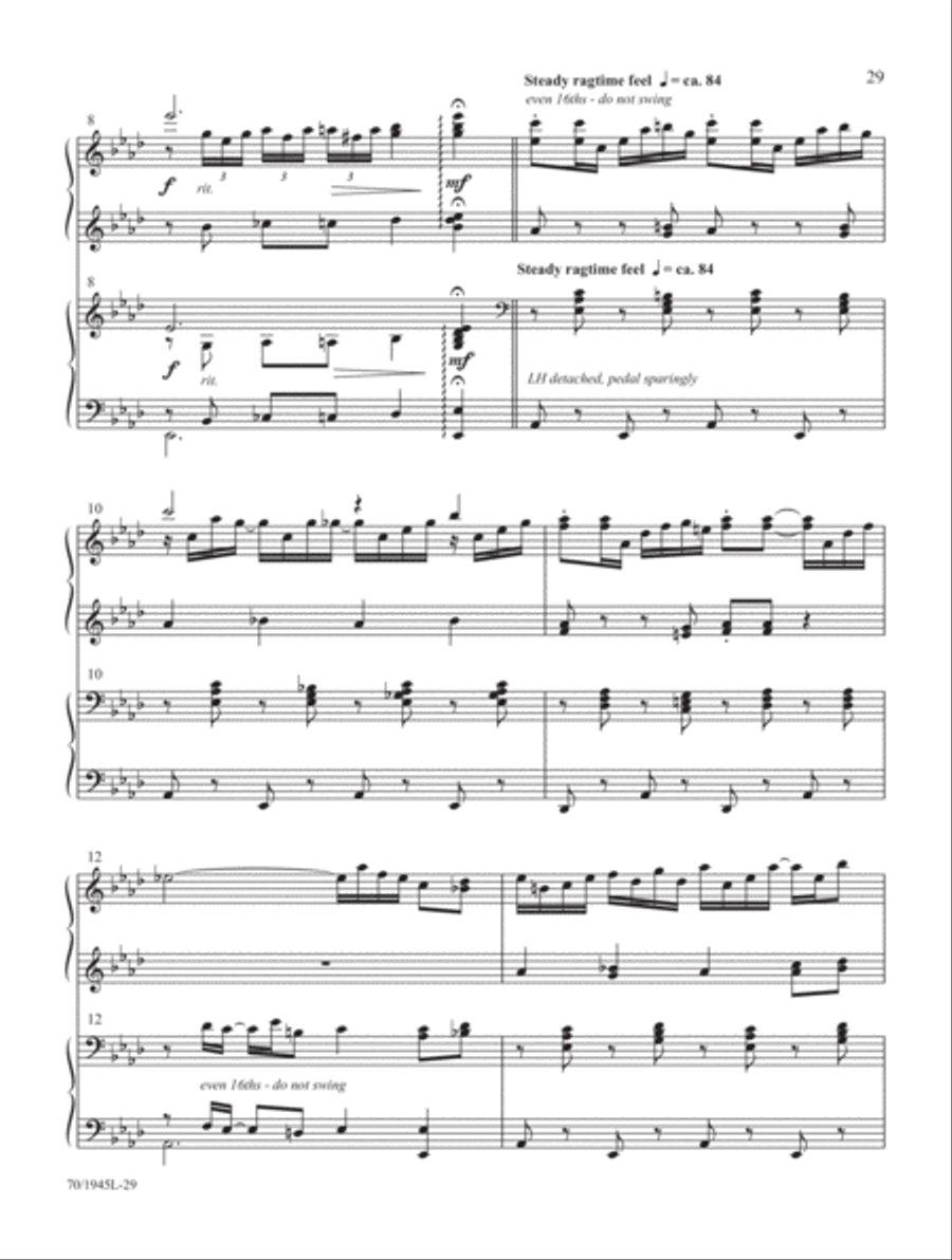 Come, Christians, Join to Play! Piano Duet scores gallery preview page 16