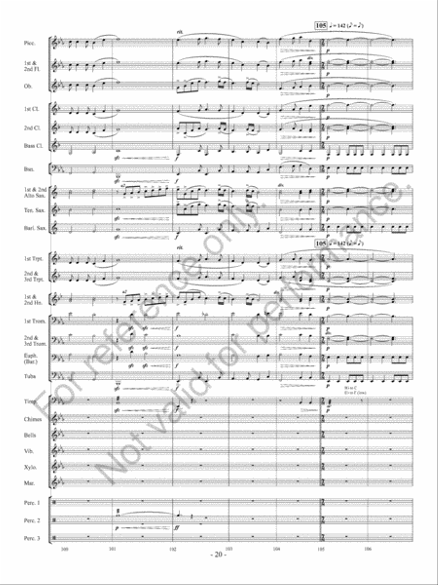 Sunscapes Concert Band scores gallery preview page 21