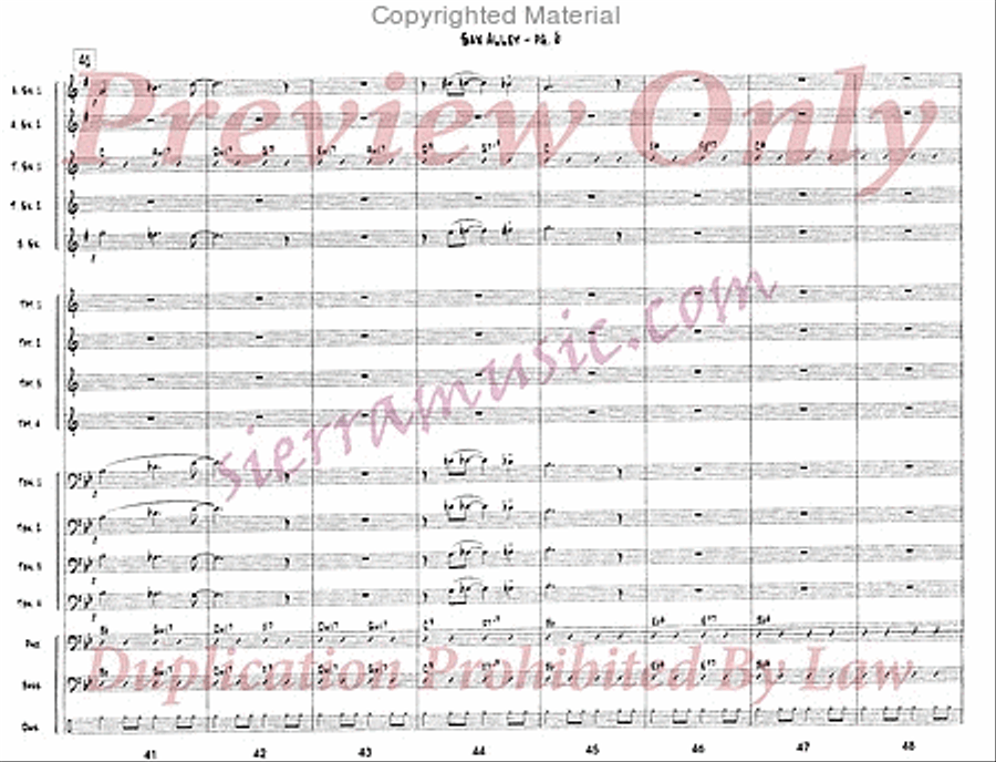 Sax Alley Jazz Ensemble scores gallery preview page 7