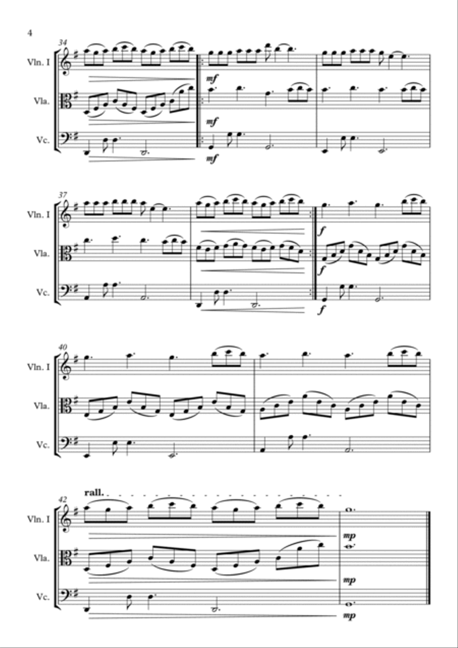 Ti Amo Ti Amo String Trio scores gallery preview page 4