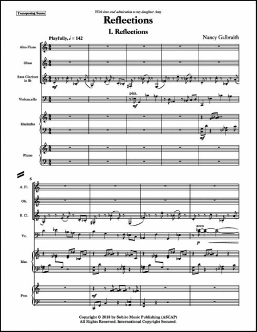 Reflections Reflections Score scores gallery preview page 3