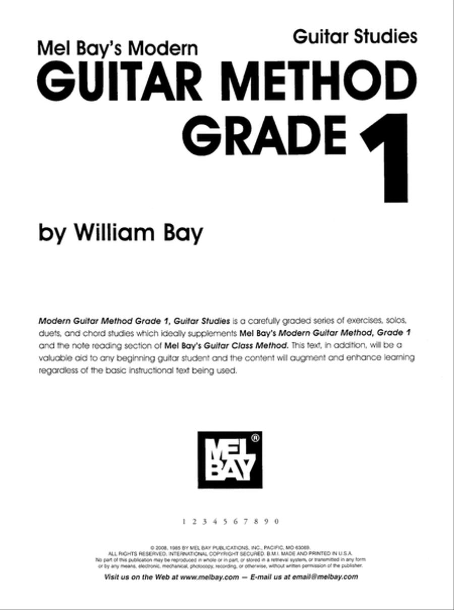 Modern Guitar Method Grade 1: Guitar Studies Classical Guitar scores gallery preview page 2