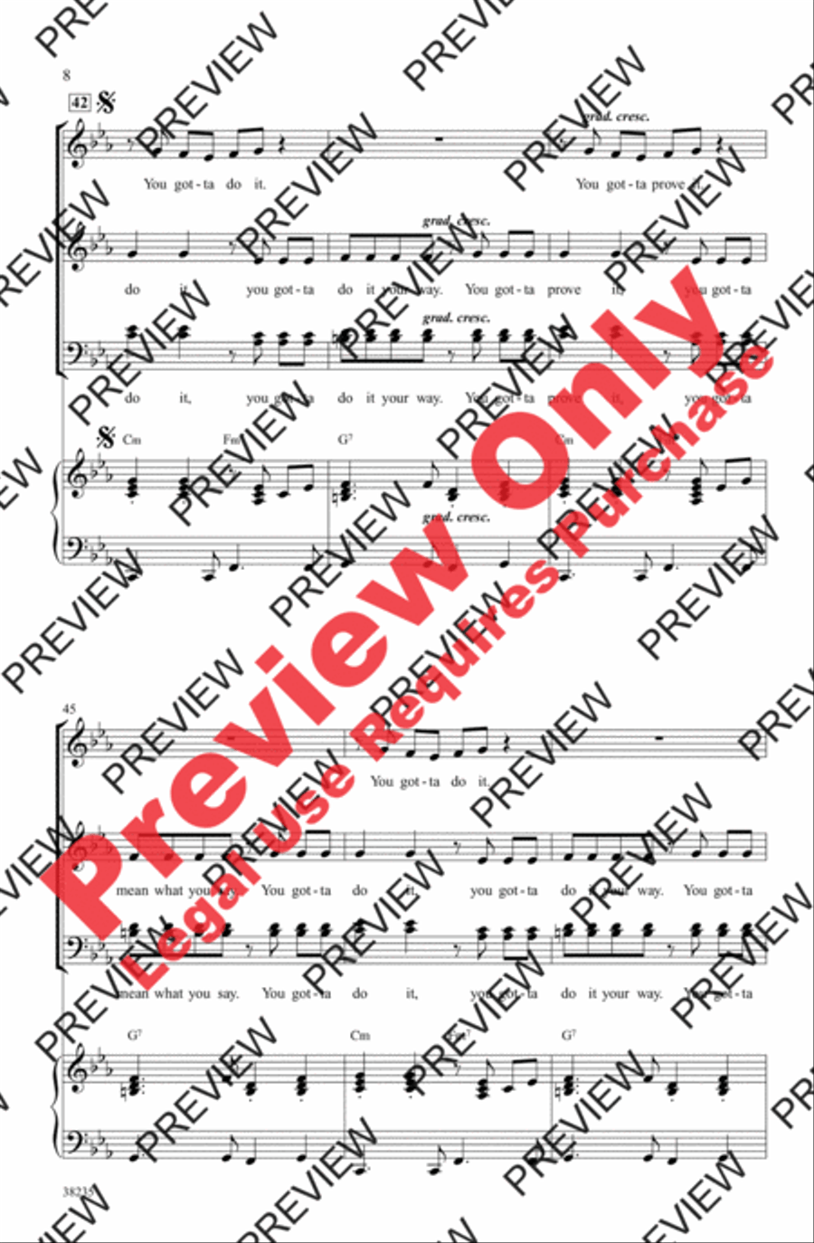 Let's Get Loud 4-Part scores gallery preview page 8