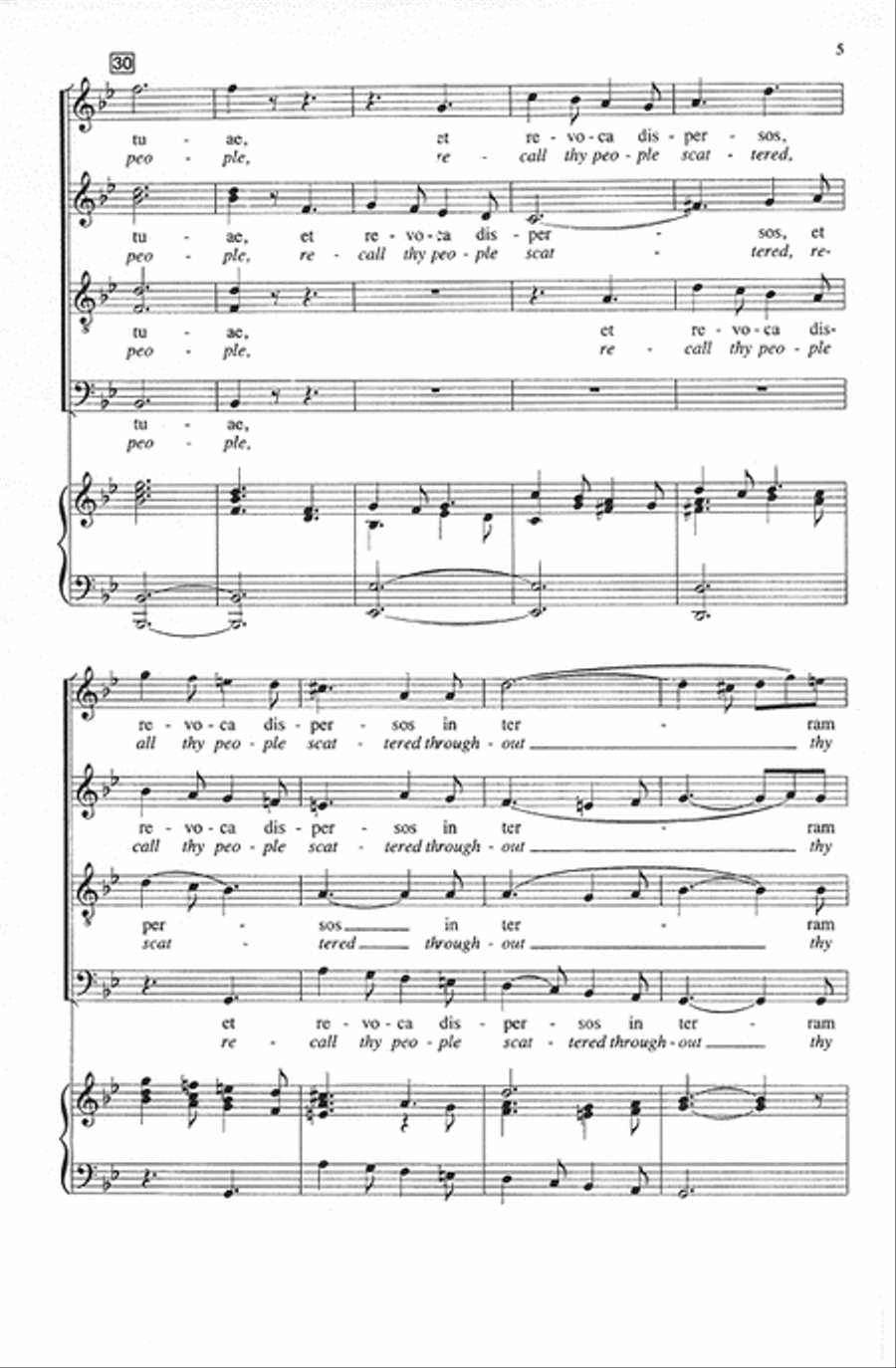 Veni Domine (op. 39) (Come, Thou Son of God) 4-Part scores gallery preview page 5