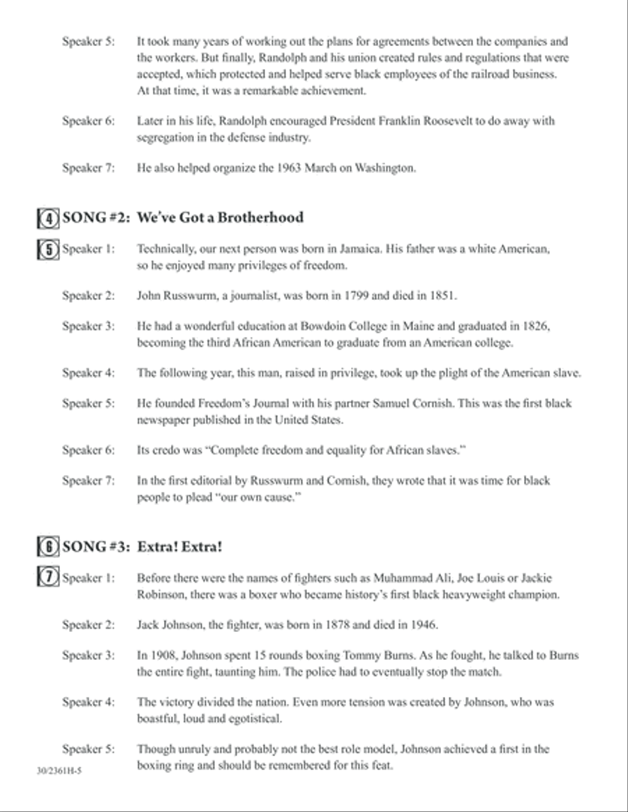 Ten Who Counted Ten Who Counted 2-Part scores gallery preview page 6