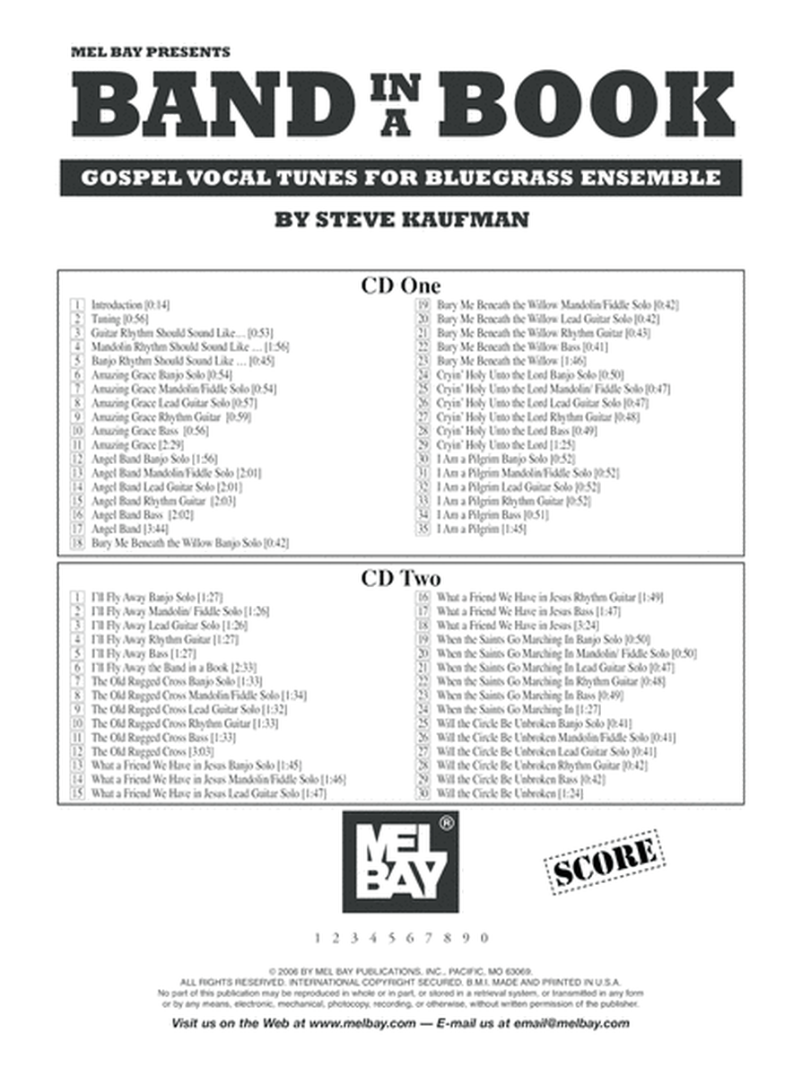 Band in a Book: Gospel Vocal Tunes for Bluegrass Ensemble image number null