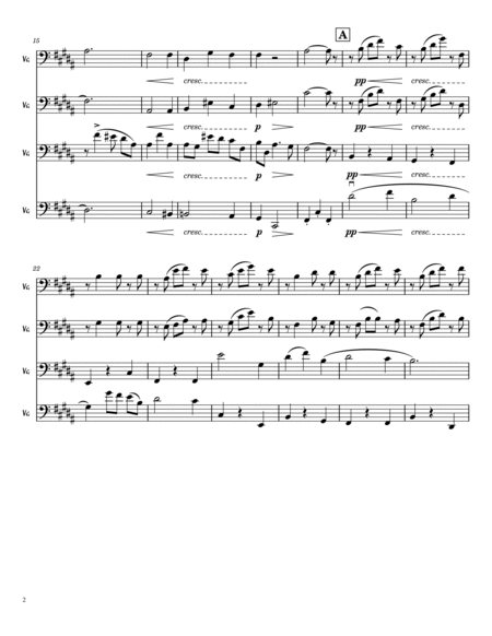 Intermezzo from Cavalleria Rusticana - Cello Quartet image number null