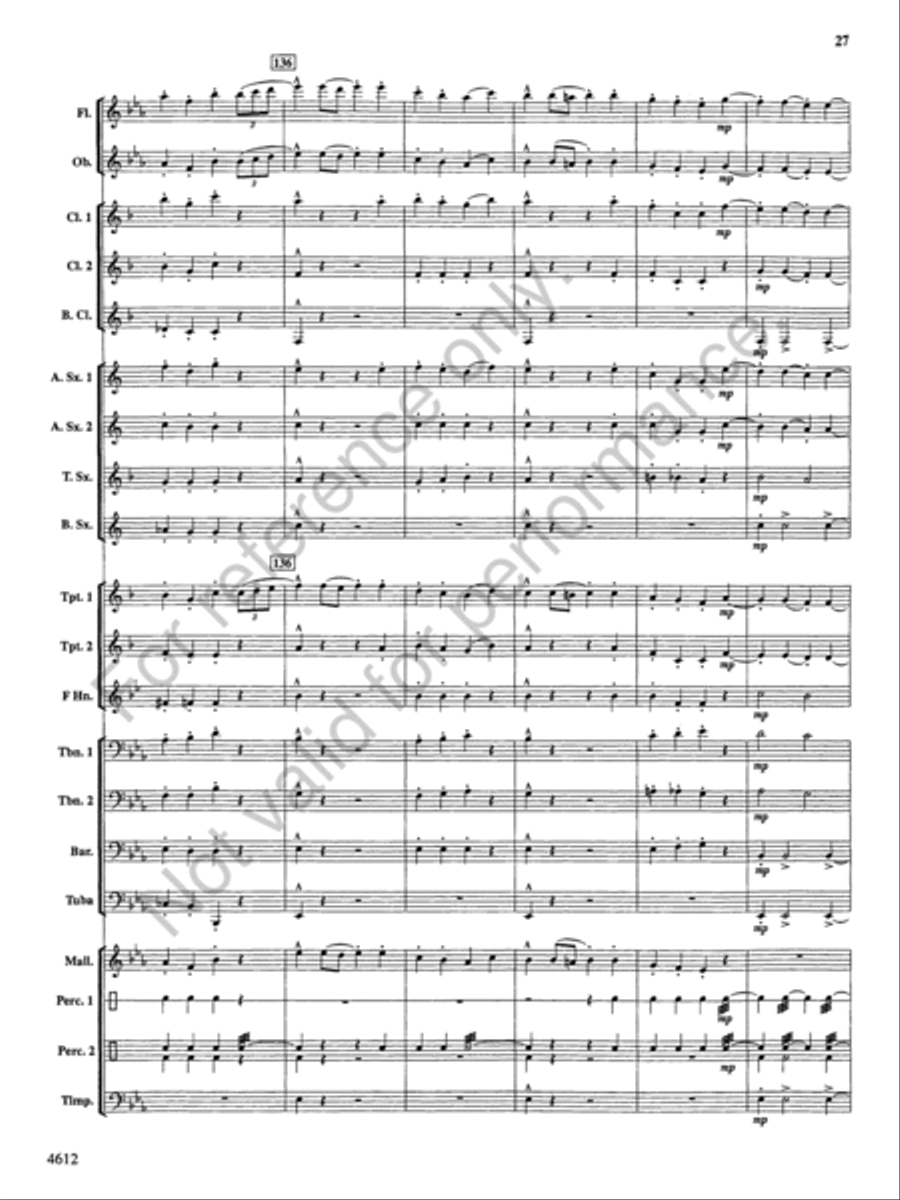 Themes from the Nutcracker Concert Band scores gallery preview page 28