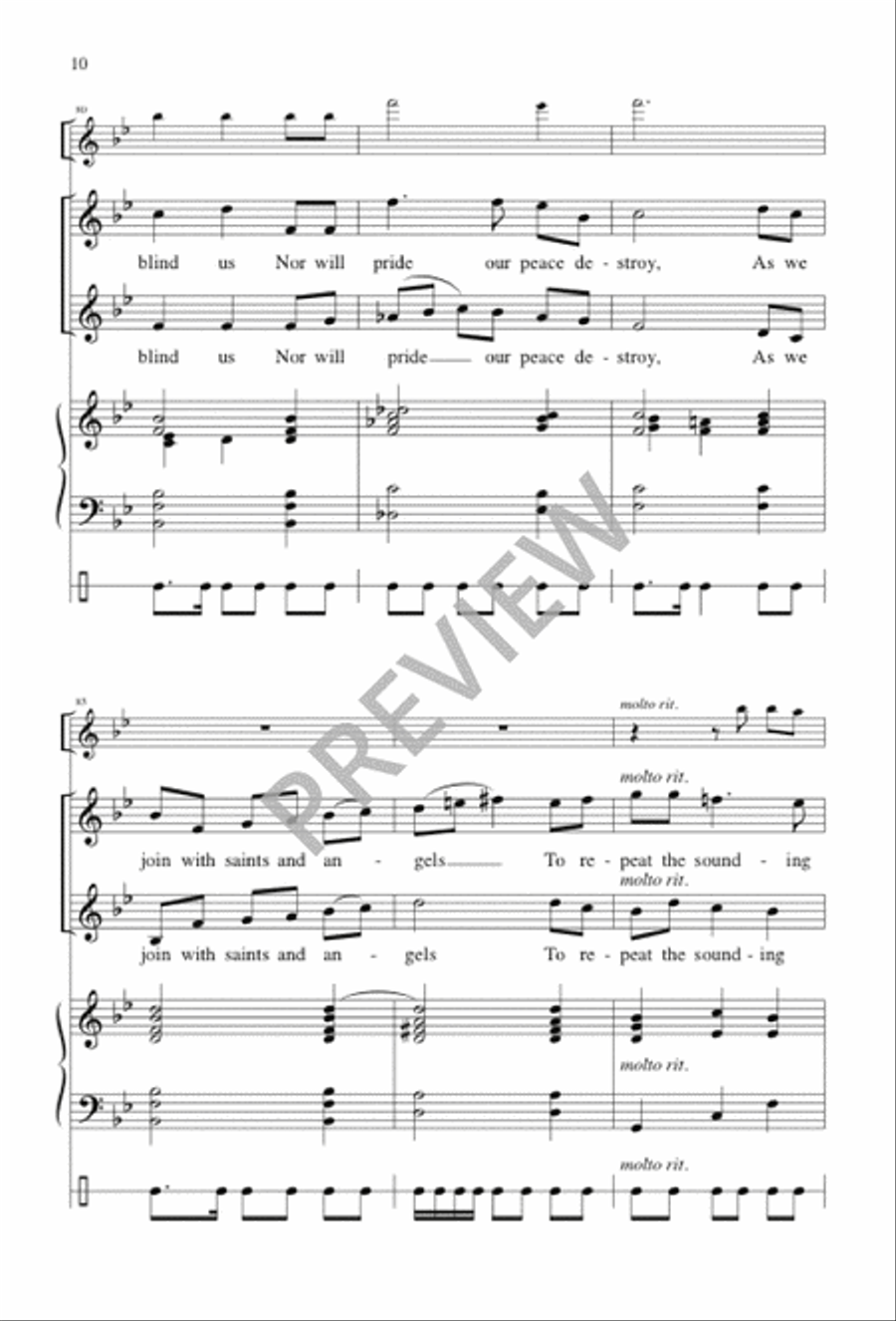 As We Gather at Your Table 4-Part scores gallery preview page 11