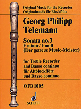 Book cover for Sonata No. 3 F minor