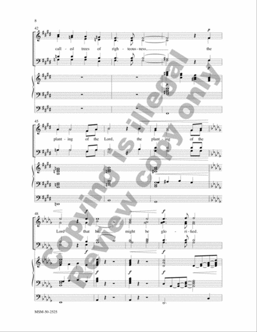 The Spirit of the Lord (Choral Score) image number null