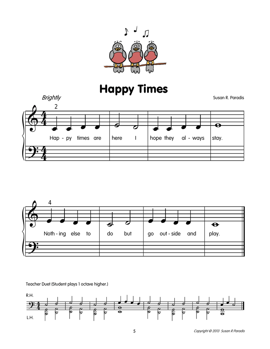 Sunny Solos Piano Method scores gallery preview page 5