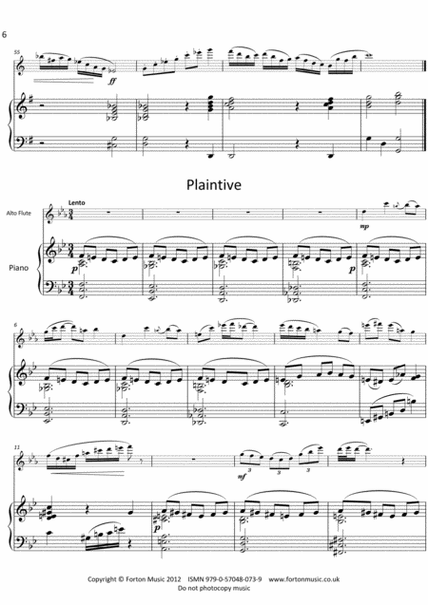 Four Pieces for Alto Flute