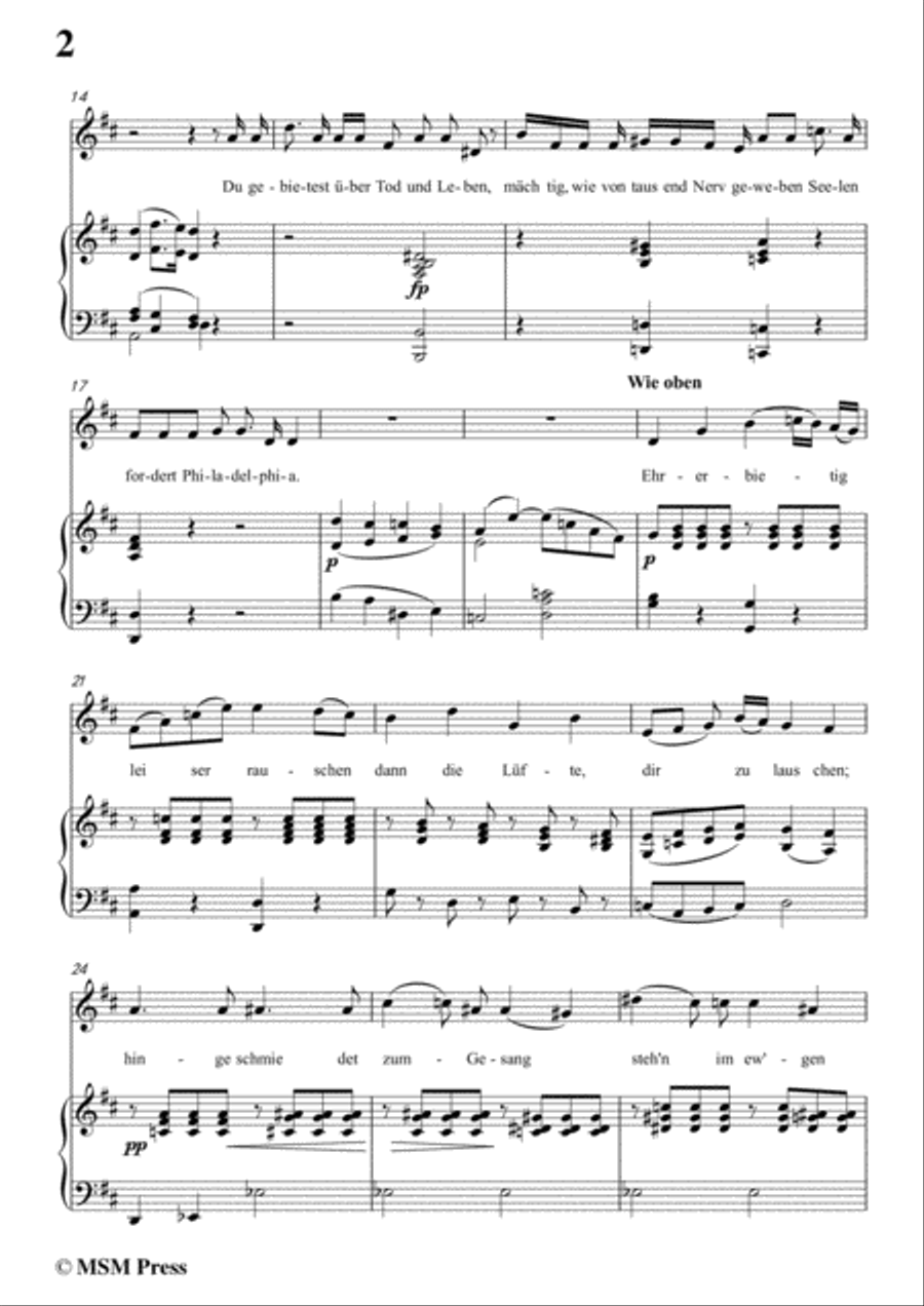 Schubert-Laura am Klavier(Laura at the Piano),1st version,D.388,in D Major,for Voice&Piano Voice scores gallery preview page 4