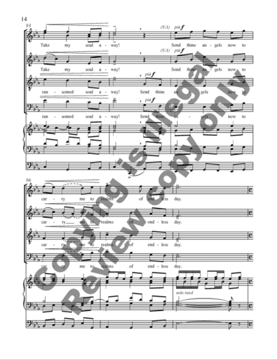 An American Triptych: 3. Come, Thou Fount of Every Blessing 4-Part scores gallery preview page 14