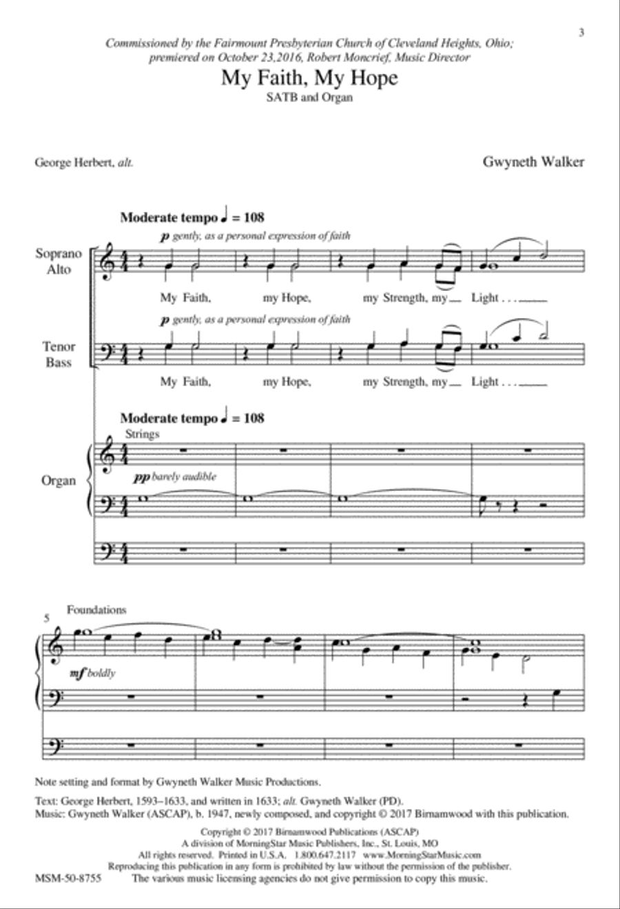My Faith, My Hope My Faith, My Hope 4-Part scores gallery preview page 3