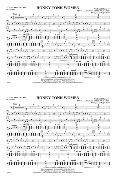 Honky Tonk Women: Tonal Bass Drum