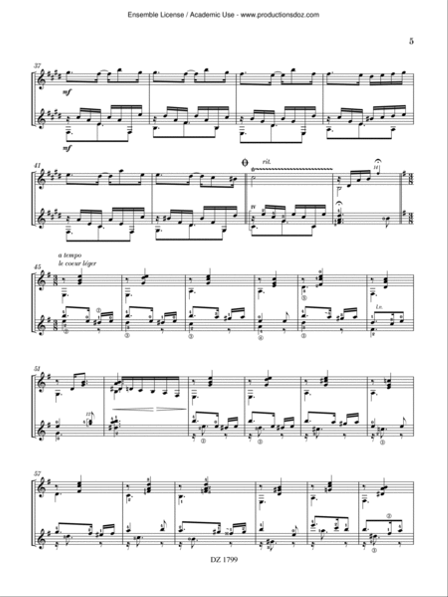 Alter Ego Classical Guitar scores gallery preview page 5