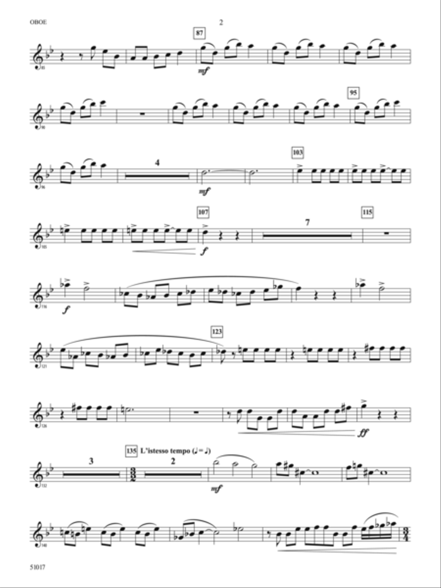 Lucid Dreams: Oboe Lucid Dreams: Oboe Concert Band scores gallery preview page 2