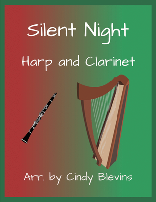 Book cover for Silent Night, for Harp and Clarinet