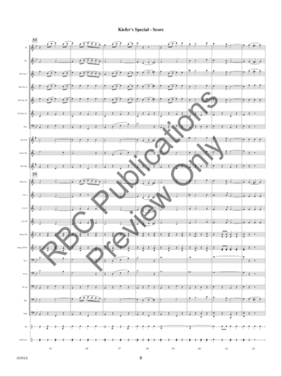 Kiefer's Special Kiefer's Special Concert Band scores gallery preview page 10