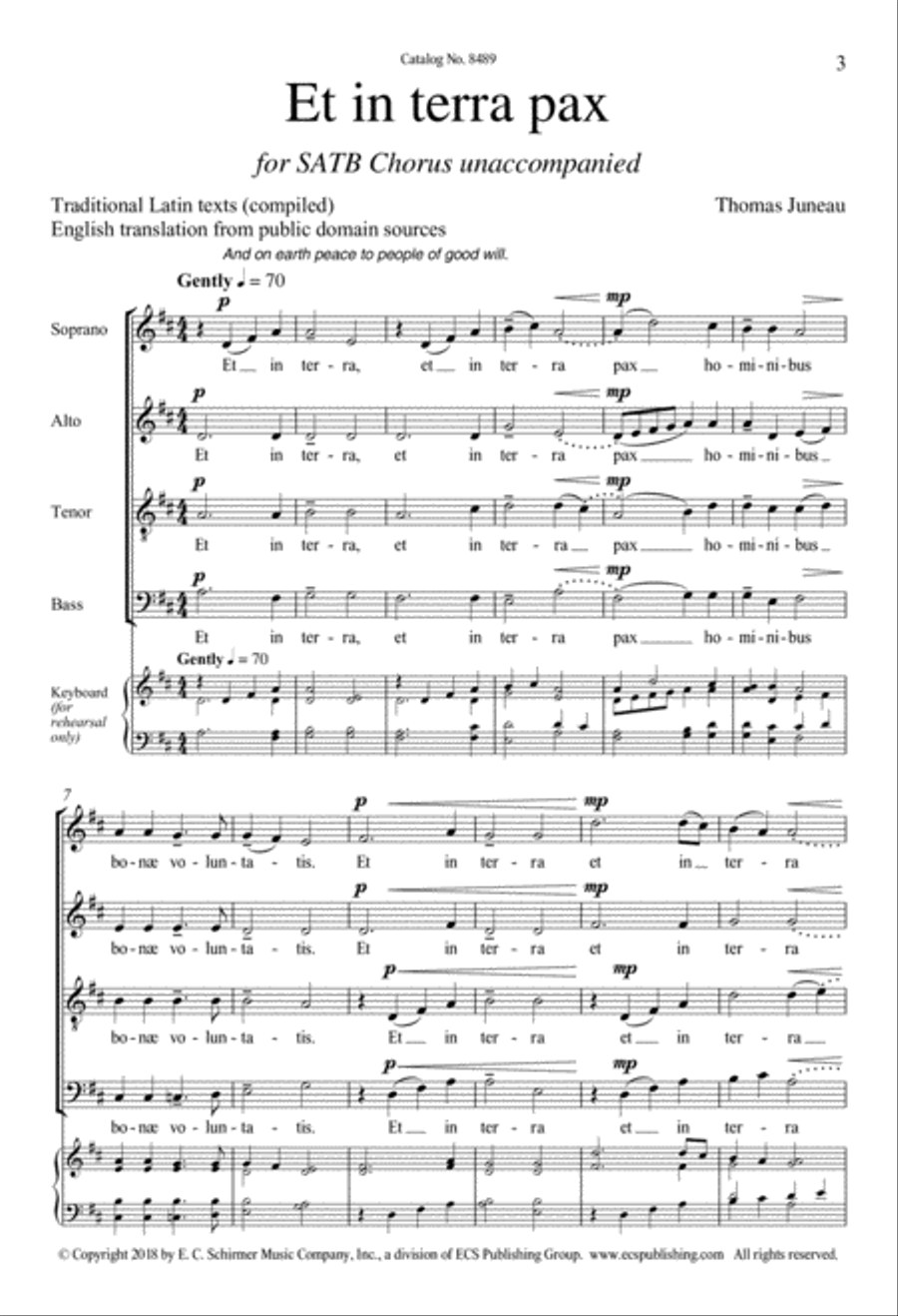 Et in terra pax 4-Part scores gallery preview page 3