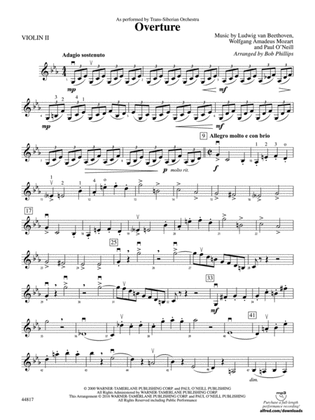 Overture: 2nd Violin