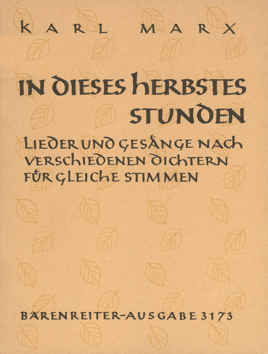 In dieses Herbstes Stunden op. 55/1