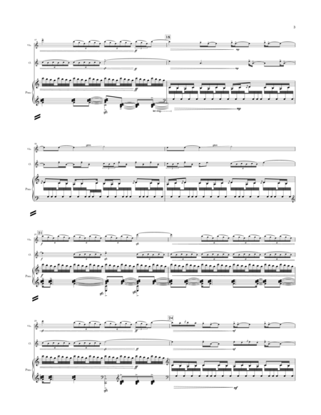 Ascent (Metropolis, movement I) trio for violin, Bb clarinet, and piano image number null