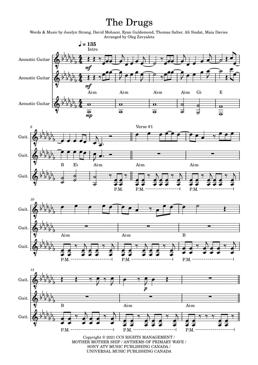 The Drugs Small Ensemble scores gallery preview page 1