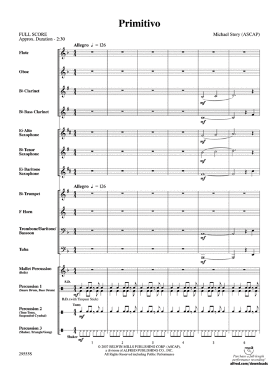 Primitivo Primitivo Concert Band scores gallery preview page 2