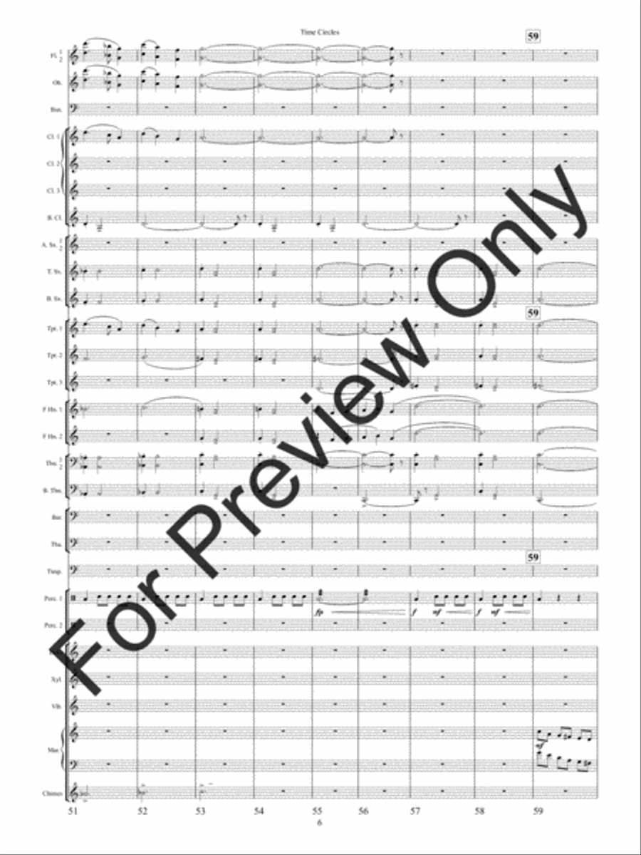Time Circles (Score) Concert Band scores gallery preview page 9