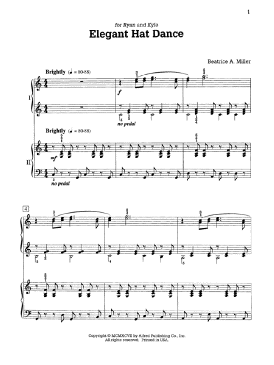 Elegant Hat Dance Elegant Hat Dance Small Ensemble scores gallery preview page 3