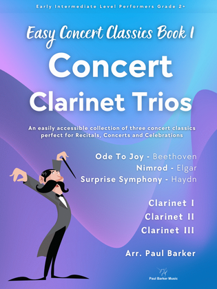 Book cover for Easy Concert Classics - Clarinet Trios Book 1