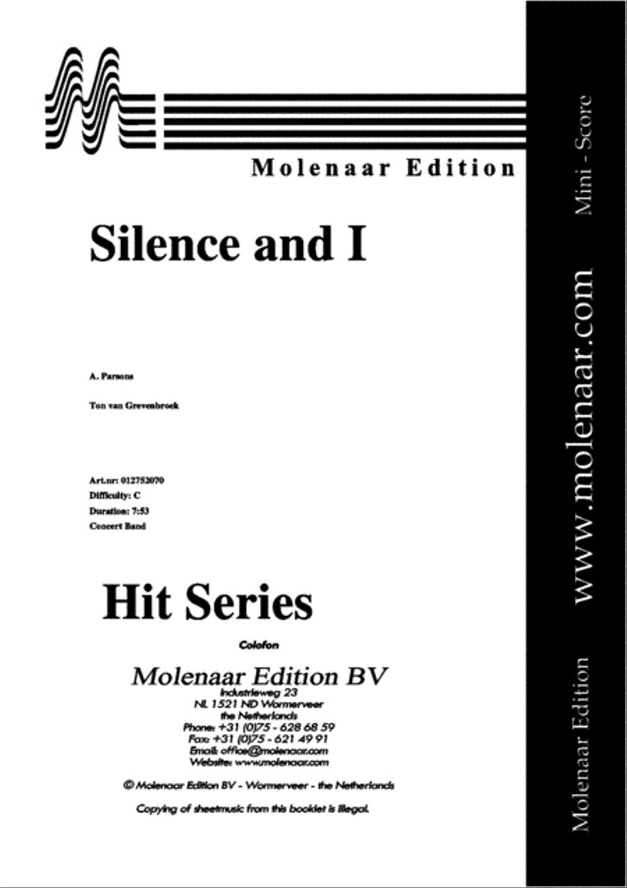 Silence and I Concert Band scores gallery preview page 2