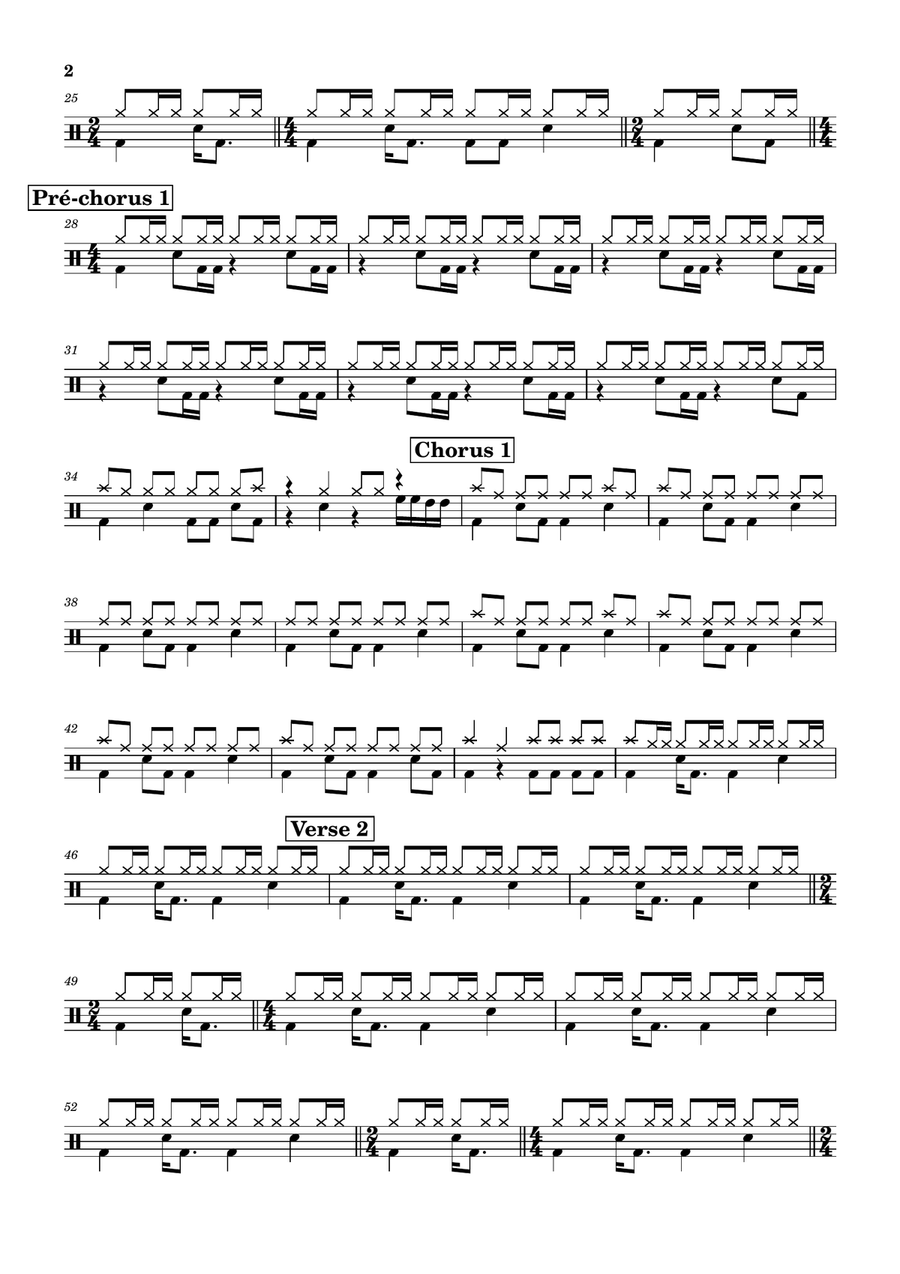 I Want To Know What Love Is Drum Set scores gallery preview page 2