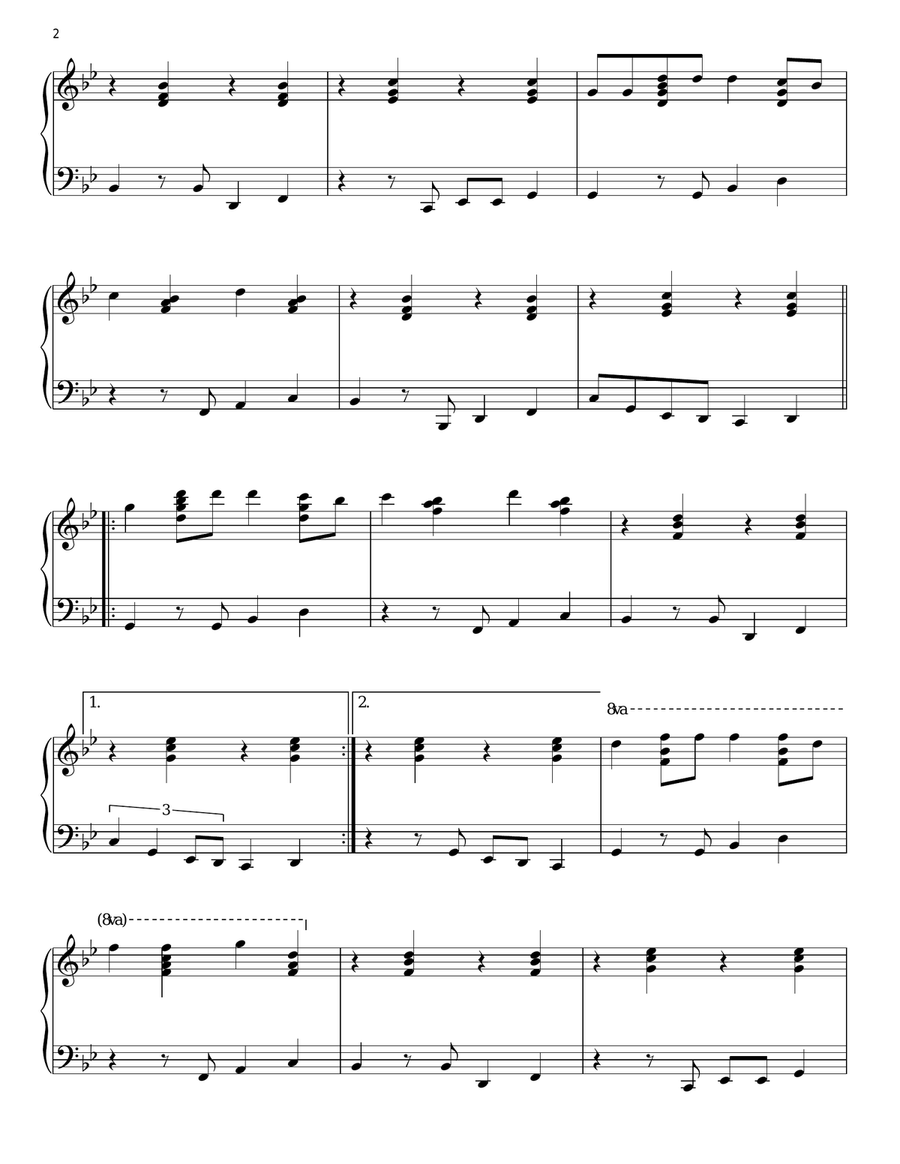 Breakeven Piano Solo scores gallery preview page 2
