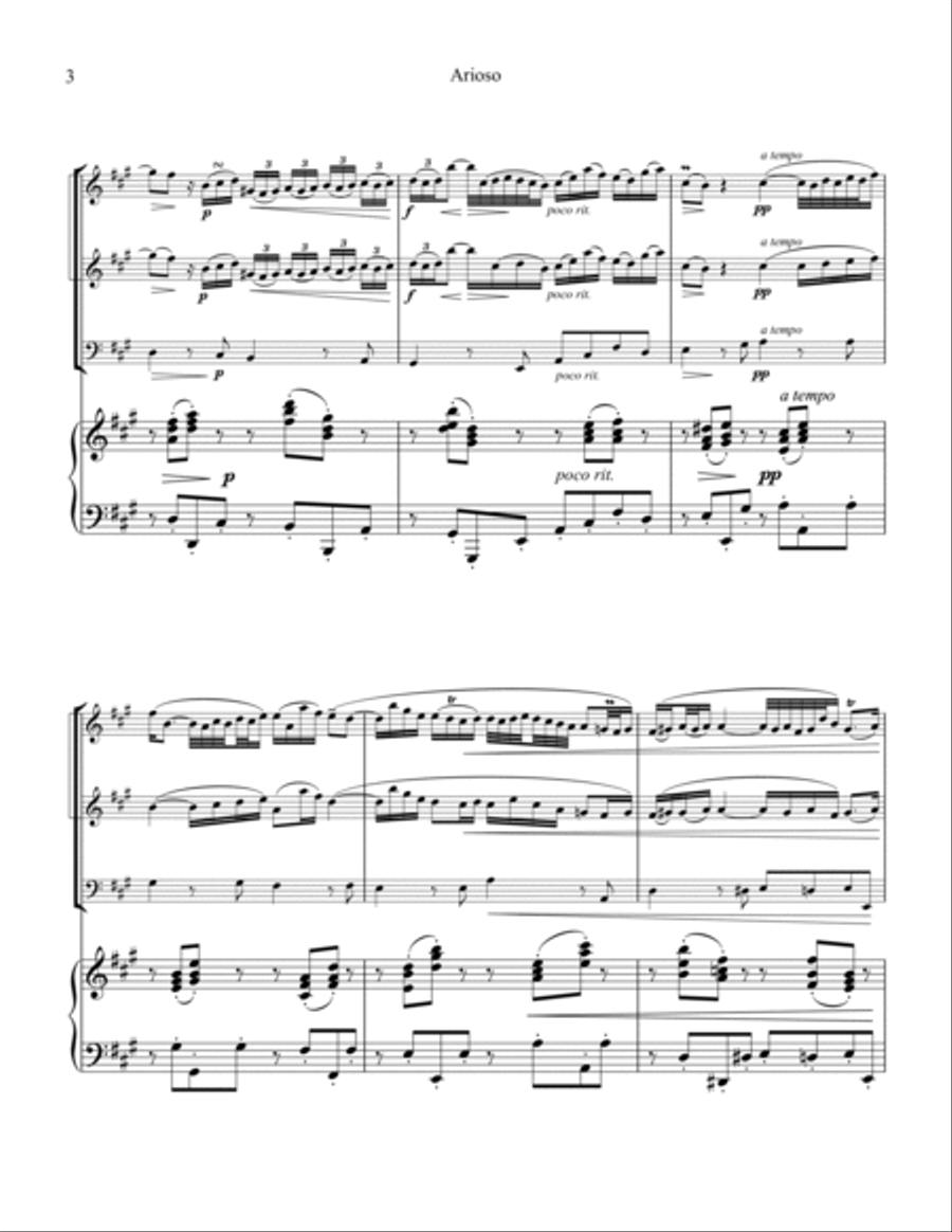 Arioso (Largo) from Cantata 156 for piano trio Arioso (Largo) from Cantata 156 for piano trio Piano Trio scores gallery preview page 4