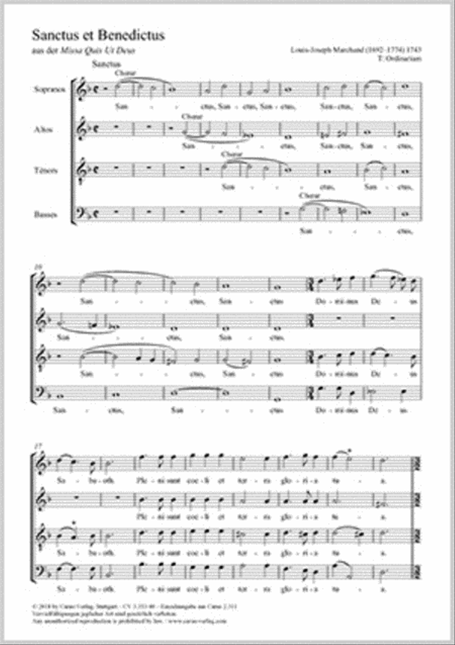 Sanctus et Benedictus Sanctus et Benedictus 4-Part scores gallery preview page 1