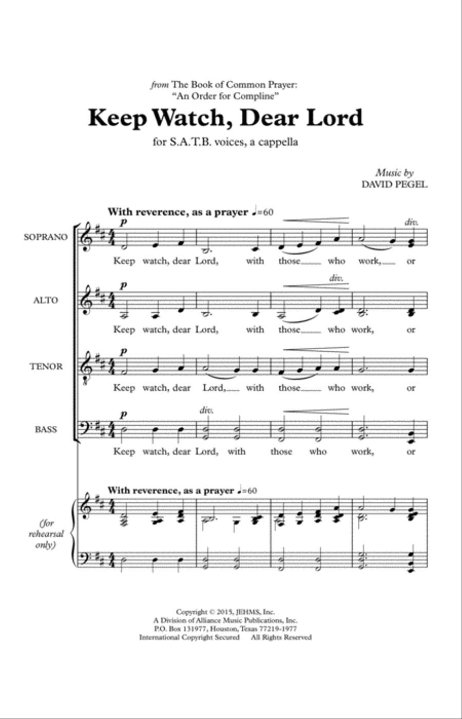 Keep Watch, Dear Lord Keep Watch, Dear Lord 4-Part scores gallery preview page 2