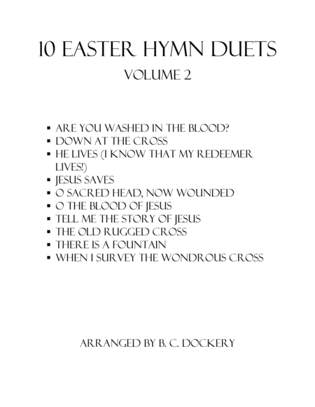 10 Easter Duets for Violin and Cello with Piano Accompaniment - Volume 2 image number null