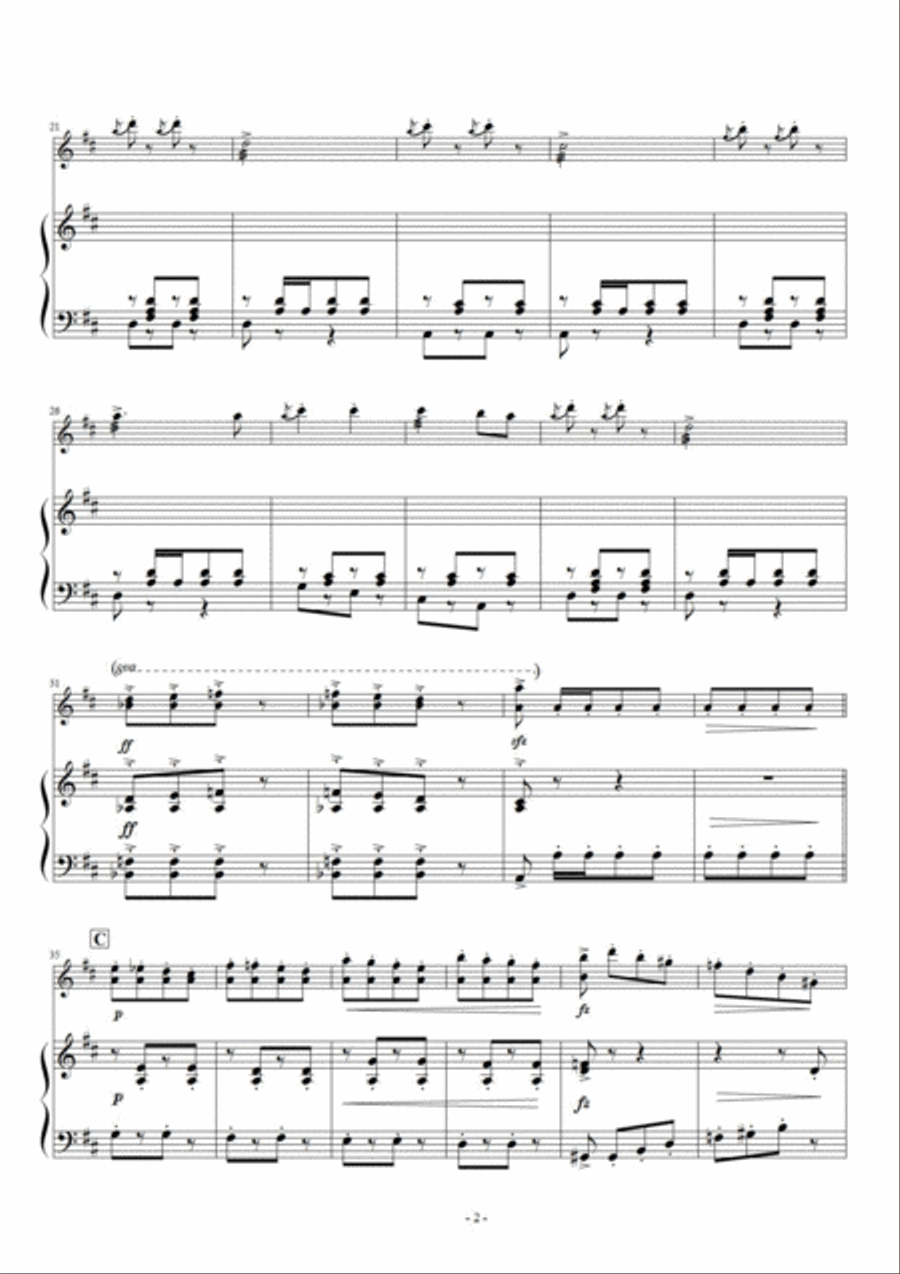 Tritsch-Tratsch-Polka Tritsch-Tratsch-Polka Marimba scores gallery preview page 3