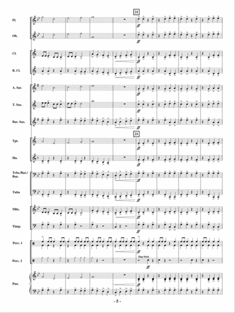 Zap! Concert Band scores gallery preview page 4