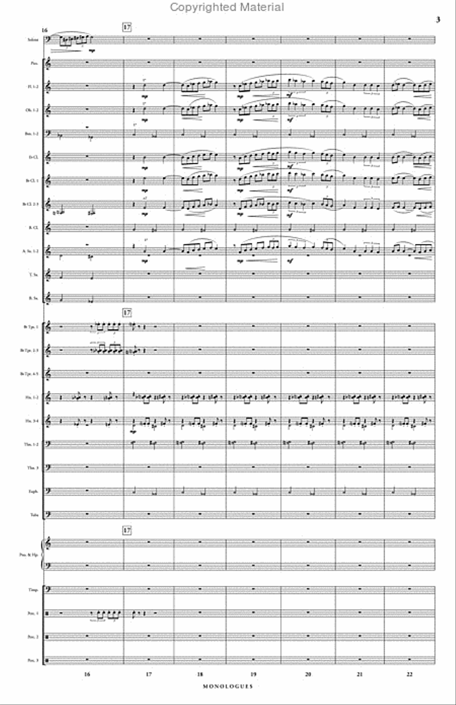 Monologues Concert Band scores gallery preview page 4