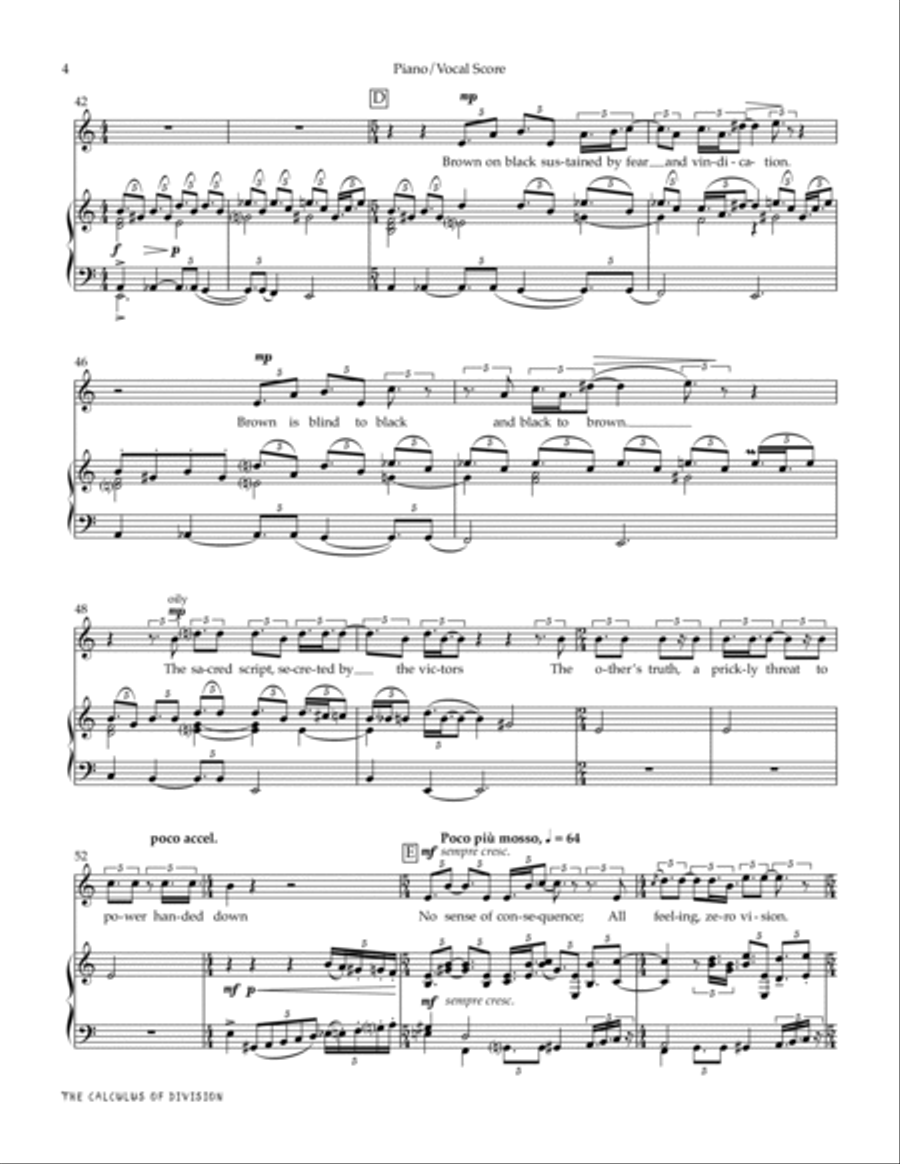The Calculus of Division Chamber Music scores gallery preview page 6