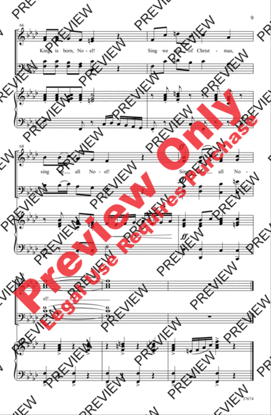 Festival of Carols 4-Part scores gallery preview page 9